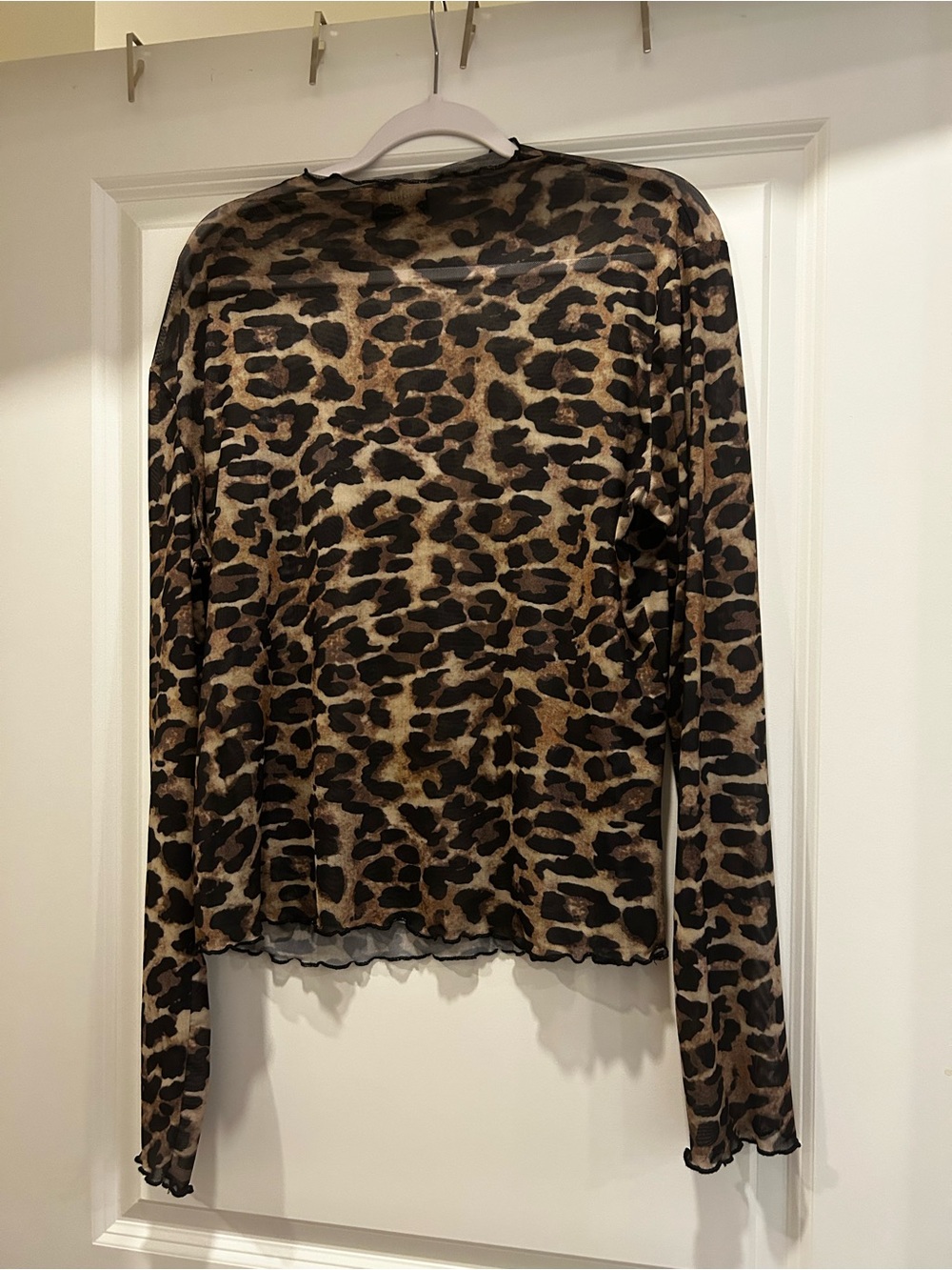 Dressed in LALA Leopard Print Long Sleeve Top - Brown/Black